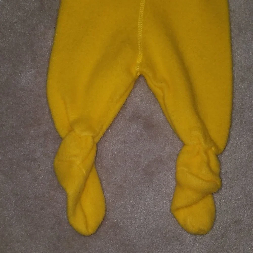 VTG Disney Winnie Pooh Yellow Hooded Sleeper Sears Roebuck & Co Small 15-20 lbs